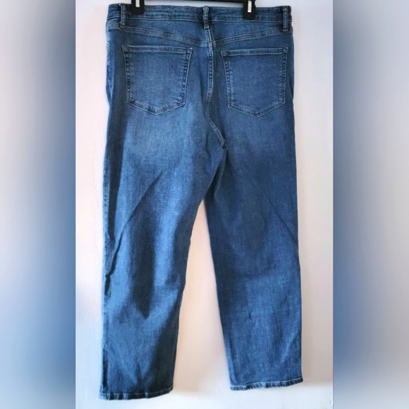 Chaps Slim Boyfriend Blue Jeans Medium Wash High Rise CDCHB0121-WAL 14 32 - Picture 10 of 11